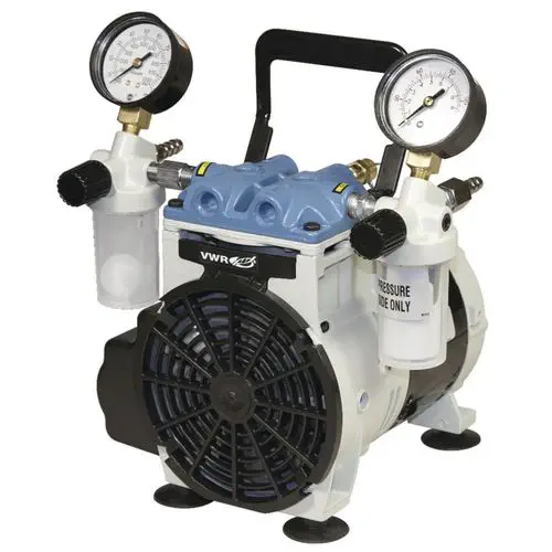 Bomba De Vacío Para Laboratorio C-Juzarl - 58 L/min, Sin Aceite, 230W, Con Manómetro, Para Taller O Clínica
