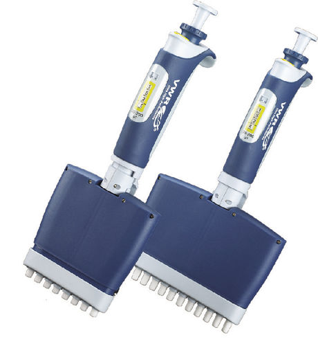 Micropipeta mecánica - 613-7070 - VWR - a pistón / de multicanal / de volumen regulable