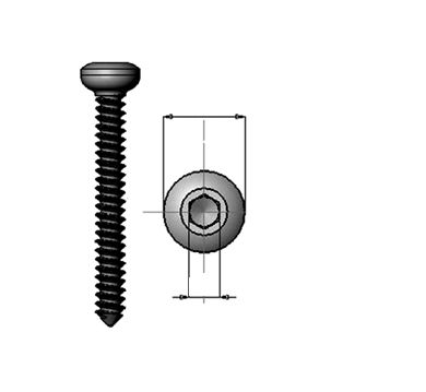 Tornillo de compresión ósea genérico - 300.201 series - Medicalex - de acero inoxidable / no bloqueado / cortical