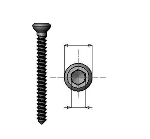 Tornillo de compresión ósea genérico - 36.203 series - Medicalex - de acero inoxidable / no bloqueado / cortical