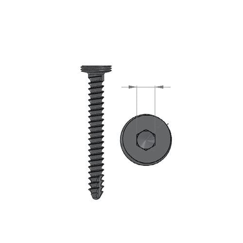 Tornillo de compresión ósea genérico - 36.744 series - Medicalex - de acero inoxidable / bloqueado / cortical