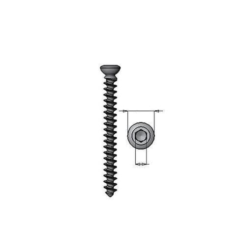 Tornillo de compresión ósea genérico - 36.206 series - Medicalex - de acero inoxidable / no bloqueado / para esponjoso