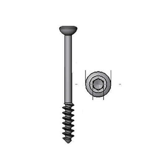 Tornillo de compresión ósea genérico - 36.207 series - Medicalex - de acero inoxidable / no bloqueado / para esponjoso