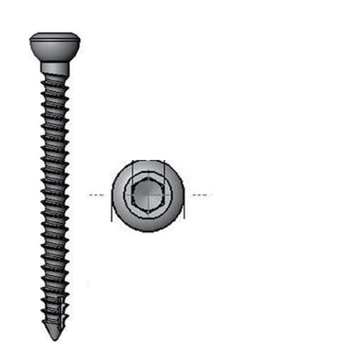 Tornillo de compresión ósea genérico - 36.730 series - Medicalex - de acero inoxidable / no bloqueado / cortical
