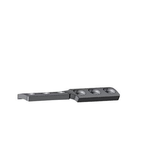 Placa de compresión para fragmentos óseos pequeños - 36.25 series - Medicalex - para tibia / porción distal / bloqueada