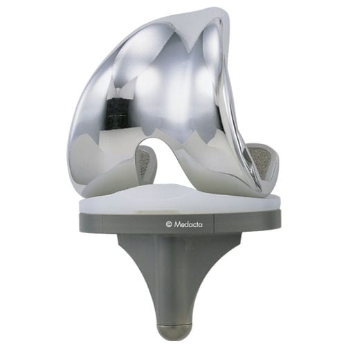 Prótesis de rodilla tricompartimental - EVOLIS - Medacta - de platillo fijo / izquierda / derecha