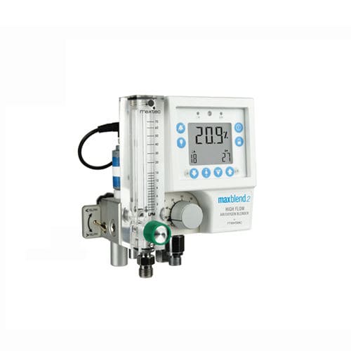 Mezclador de gases médico - MaxBlend™ 2 - Maxtec - de oxígeno / de aire / tubo flujómetro