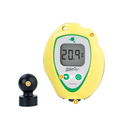 Analizador de oxígeno - MaxO2+A Scuba - Maxtec - para dispositivos médicos / portátil / digital