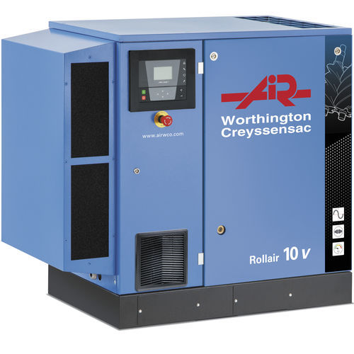Compresor de aire no especificado - ROLLAIR 10-20e V - Worthington Creyssensac - de tornillo / estacionario / lubricado