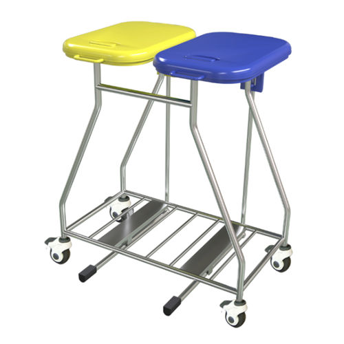 Carro para bolsas médico - JDEJT112 - Jingdong Technology - para lavandería / 1 bolsa / de acero inoxidable
