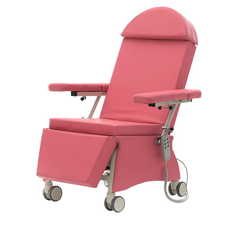Sillón para extracción de sangre eléctrico - KALX-30 - ISIK KARDESLER MEDIKAL - de 3 secciones / con ruedas / con reposapiernas