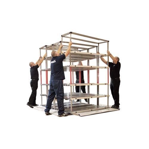 Scaffalatura di stoccaggio para camillas mortuorias - Plastic Temporary Mortuary Racking - Nutwell Logistics Limited