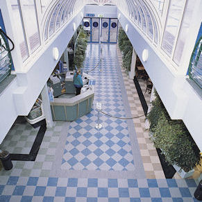 Pavimento de vinilo - Polyflex Plus PU - Polyflor - de poliuretano / de PU