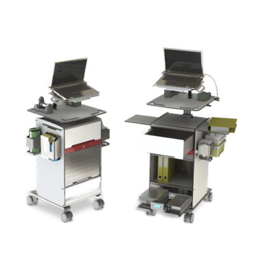 Carro informático médico - CASENOTE CN-19 - SYSTMZ - con batería / móvil