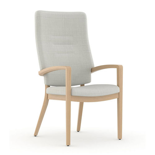 Silla para sala de espera - Hug - Carolina - con reposabrazos / con respaldo alto