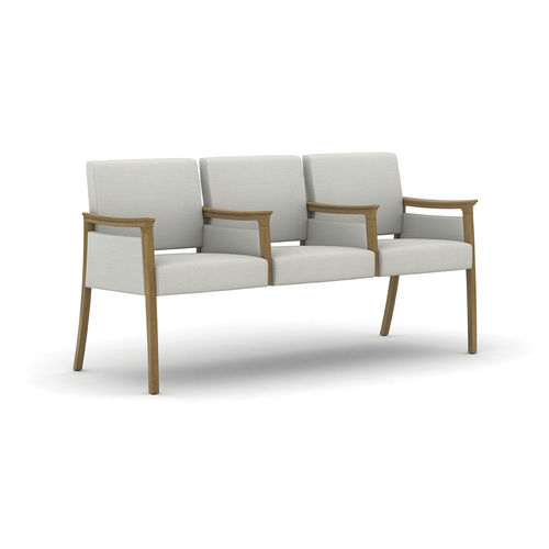 Asiento con estructura modular para sala de espera - Modern Amenity - Carolina - con reposabrazos / con mesa / 3 plazas
