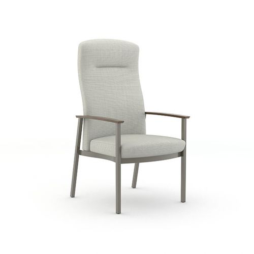 Silla para sala de espera - Silvr Ion Metal - Carolina - de comedor / con reposabrazos / con respaldo alto