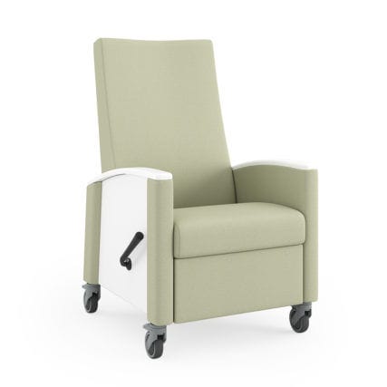 Sillón de descanso reclinable - amari  - WIELAND - manual / con ruedas / con respaldo regulable
