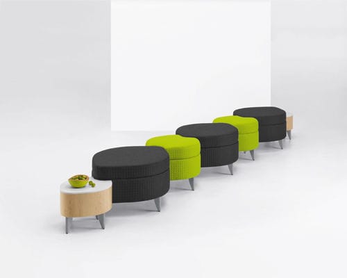 Banco para sala de espera - Leaf - Arcadia - modular