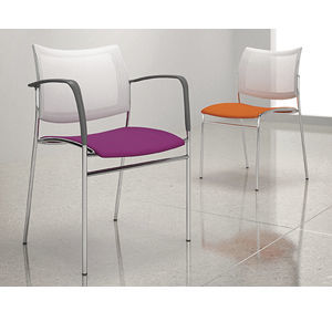 Silla para sala de espera - Mobi - Krug - de comedor / con reposabrazos / apilable