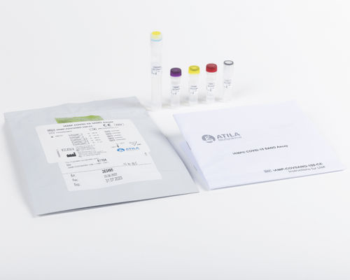 Kit de prueba para COVID-19 - iAMP - Fujirebio - SARS-COV-2 / nasofaríngeo / de saliva