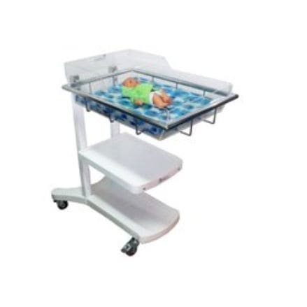 Cuna hospitalaria con ruedas - BT series - AVI Healthcare - con espacio de almacenamiento / transparente