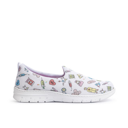 Zapato hospitalario para mujer - VALENCIA PLUS ESTAMPADO - DIAN - antideslizante / transpirable / lavable