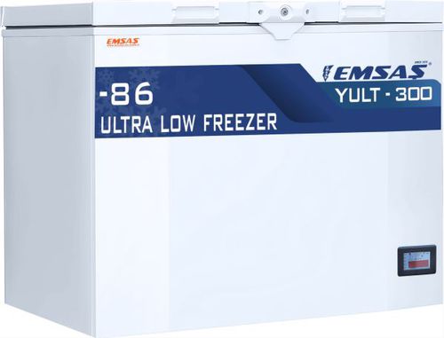 Congelador de laboratorio - YULT 350 - EMSAS - para plasma sanguíneo / con ruedas / con 1 puerta