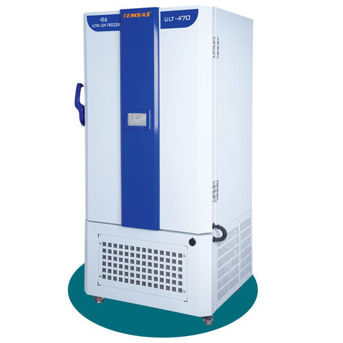 Congelador para plasma sanguíneo - ULT 470 - EMSAS - de laboratorio / de tipo armario / con 1 puerta