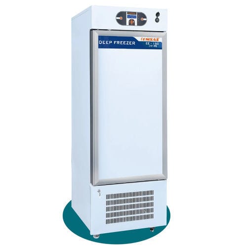 Congelador para plasma sanguíneo - EE 150 - EMSAS - de laboratorio / con ruedas / con 1 puerta