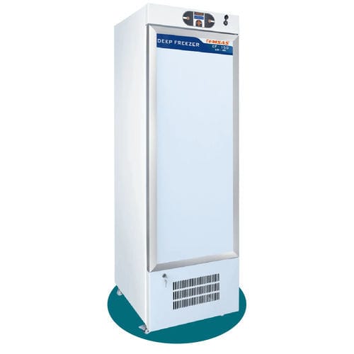 Congelador para plasma sanguíneo - EF 150 - EMSAS - de laboratorio / con ruedas / con 1 puerta