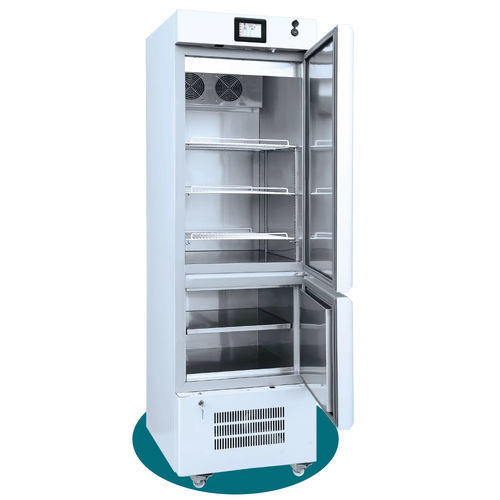 Refrigerador de laboratorio - EKT-D 425 - EMSAS - de tipo armario / con ruedas / con 2 puertas