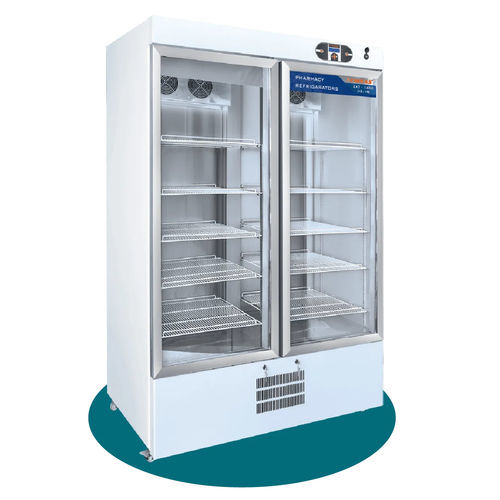 Refrigerador de farmacia - EKT 1450  - EMSAS - de tipo armario / con ruedas / con 2 puertas