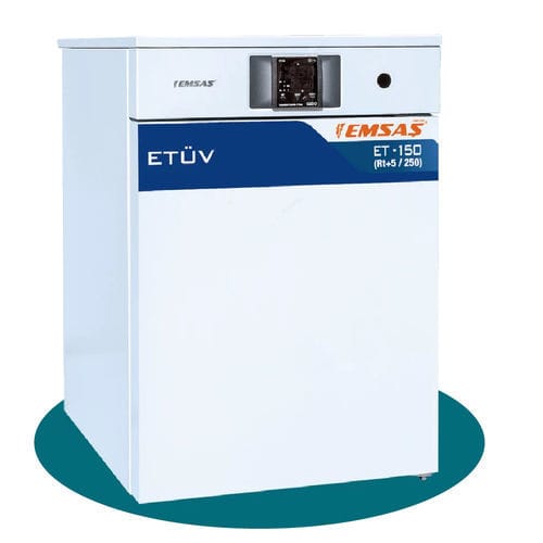 Horno de calor - ET 150 - EMSAS - de laboratorio / de acero inoxidable / con 1 puerta