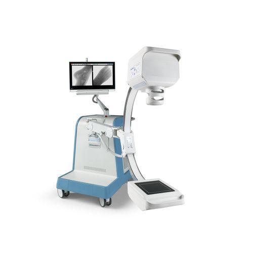 Arco quirúrgico móvil - XiScan 5000 - Mizar Health - con sensor plano / con arco de diámetro pequeño / con monitor de vídeo integrado