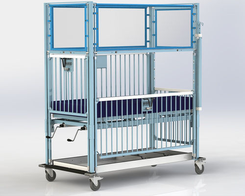 Cuna hospitalaria pediátrica - SPRINGFIELD PROCEDURAL - HARD Manufacturing CO., INC - con ruedas / presalida