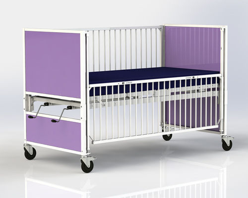 Cama para asistencia domiciliaria - HARD Manufacturing CO., INC - manual / pediátrica / de altura fija
