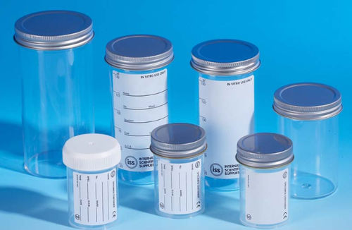 Recipiente para muestras de polipropileno - SCxxxx series - International Scientific Supplies Ltd - de poliestireno / con tapón de rosca