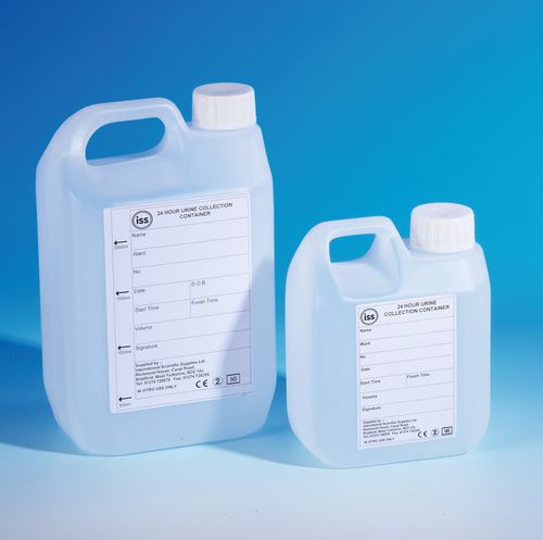 Recipiente para muestras de orina de 24 h - UR24xx series - International Scientific Supplies Ltd - de polietileno