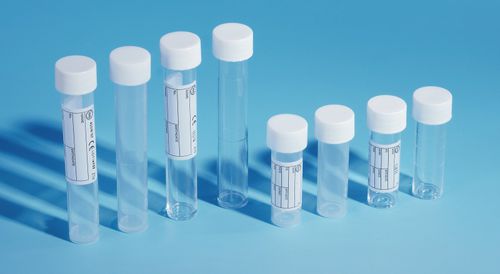 Tubo de ensayo de polipropileno - PBTxxx series - International Scientific Supplies Ltd - de poliestireno / para almacenamiento de muestras / con tapón de rosca