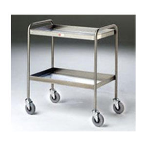 Carro de recogida - KH436 - K Care Healthcare Equipment - de acero inoxidable / 2 bandejas