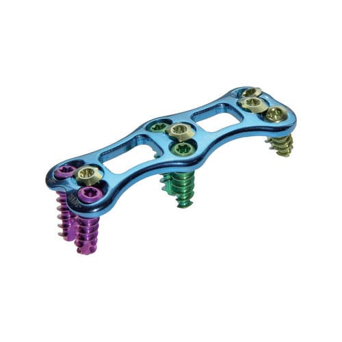 Placa de artrodesis cervical - VI - Lepu Medical - bloqueada / de titanio / 2 niveles