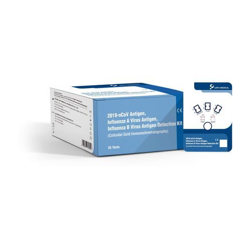 Kit de prueba para enfermermedades infecciosas - Lepu Medical - para antígenos / SARS-COV-2 / de influenza A