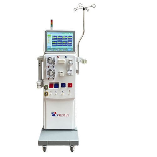 Máquina de hemodiálisis con hemodiafiltración - W-T6008S - Chengdu Wesley Bioscience Technology Co.,Ltd - móvil / con pantalla táctil