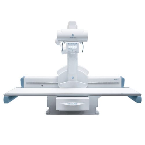 Sistema de radiofluoroscopia digital - Apollo DRF - DEL Medical - para fluoroscopia diagnóstica / con mesa basculante