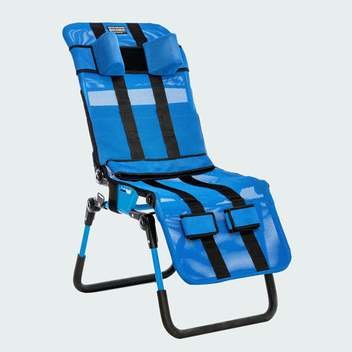 Asiento de baño con reposapiés - AKVOSEGO™ - Reh4Mat - con respaldo / pediátrico / ergonómico