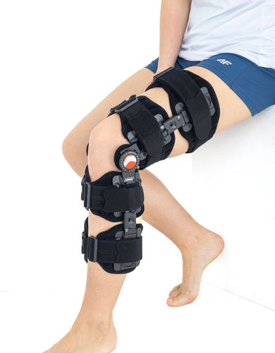 Órtesis de rodilla - AM-KDX-01/1RE - Reh4Mat - extensión / flexión / con abertura en la rodilla