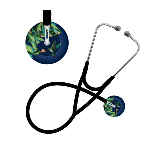 Estetoscopio cardiológico - Hummingbirds  - UltraScope - veterinario / simple / de acero inoxidable