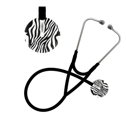 Estetoscopio cardiológico - Zebra Stripe - UltraScope - veterinario / simple / de acero inoxidable