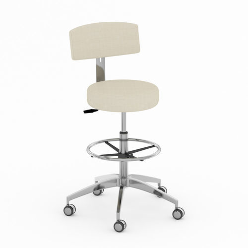 Silla de oficina con ruedas - LIBRA - ERG international - neumática / de altura variable / giratoria